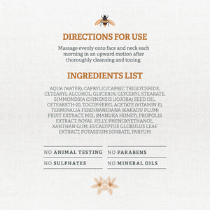 Wild Bee by Natural Life Nourishing Face Cream - Directions for Use, Ingredients List